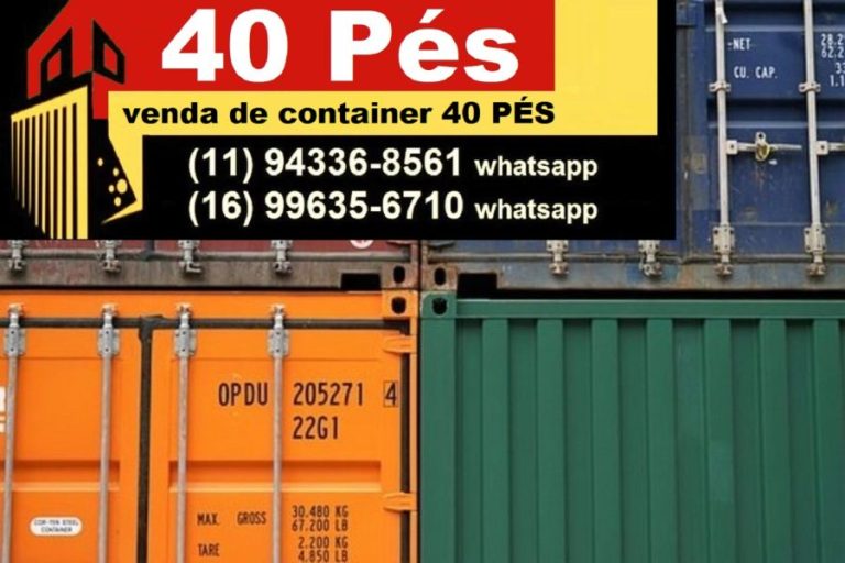 Container Dry 40 Pés Usado