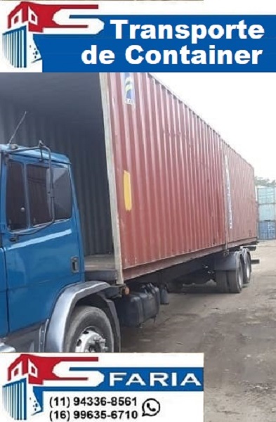 Transporte de containers Guarujá